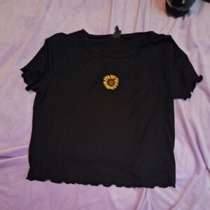 Black Sunflower Tshirt